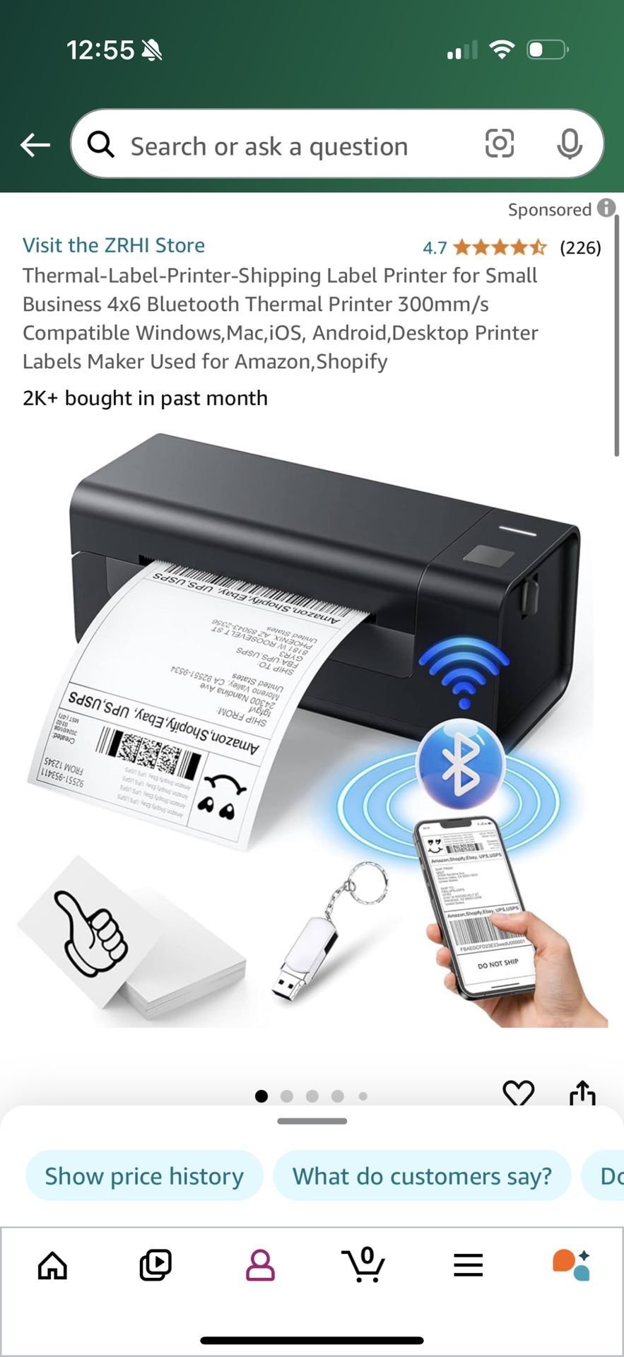 Shipping Label Printer 4x6