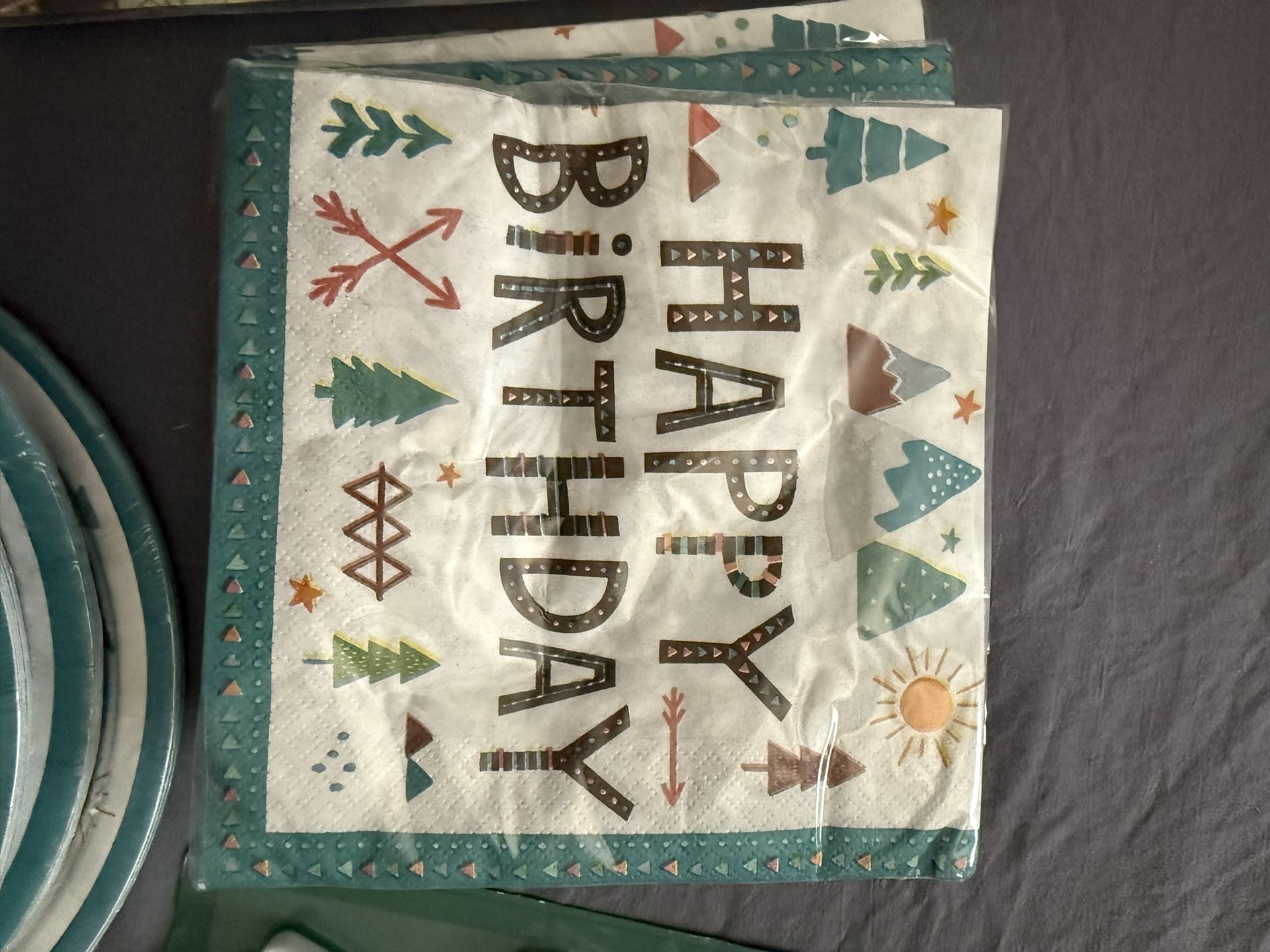 Happy Birthday Outdoor Adventure Paper Goods 