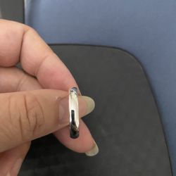 Real 925 Sterling Silver Wedding Band Size 10