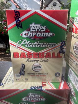 Topps Chrome Platinum 2025 Baseball Trading Card Box