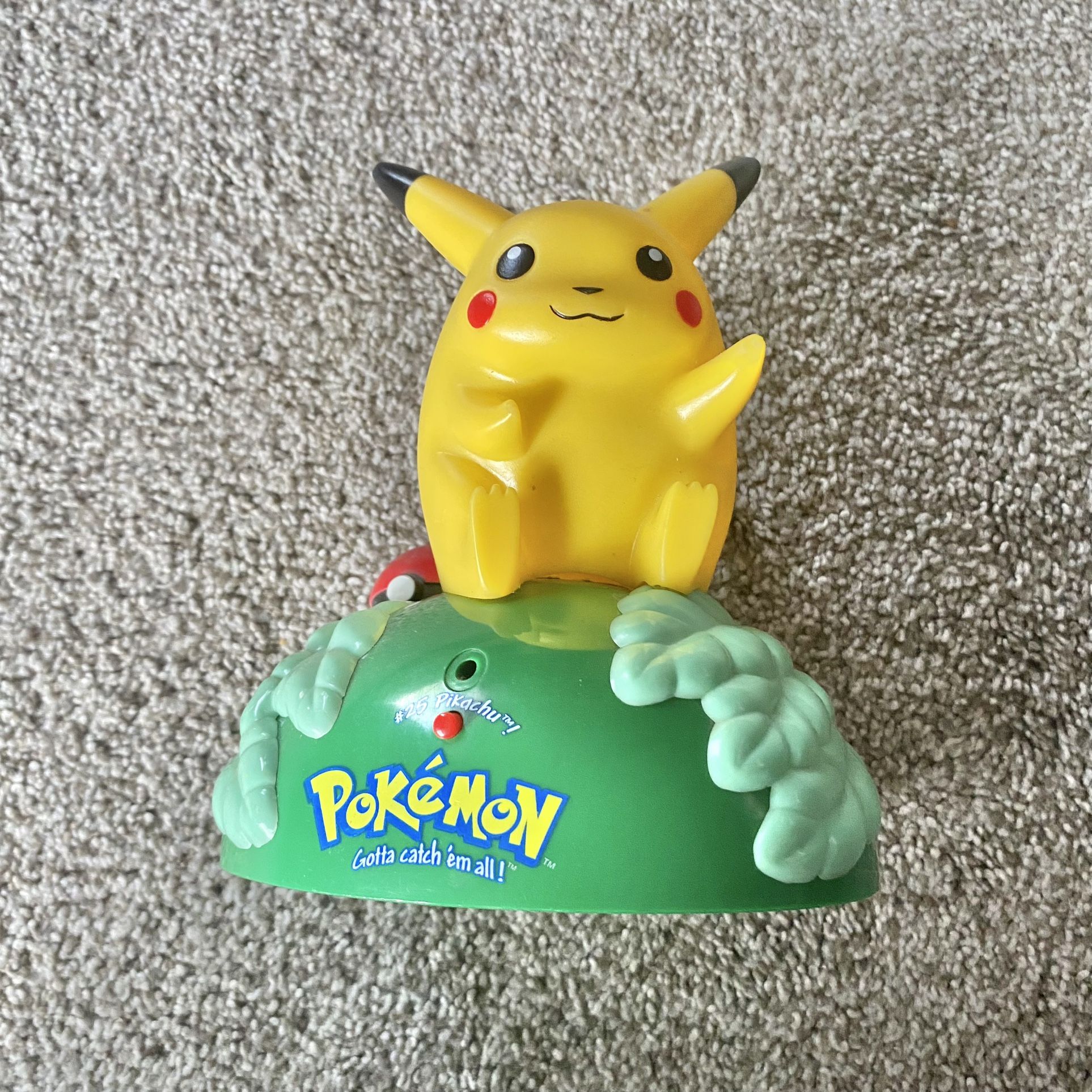 Pokémon Pikachu Talking Figure Trendmaster 1999 Nintendo Room Greeter Sound RARE
