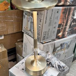 11.25 in. Bronze Gold Cordless Rechargeable LED Indoor/Outdoor Table Lamp