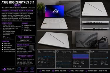 ASUS ROG Zephyrus G14 2025 Gaming Laptop