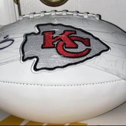 Sign Tyreek Hill Super Bowl Football 