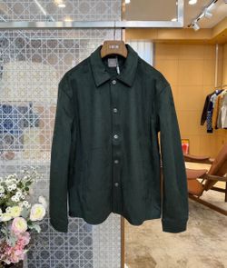Dior Suede Overshirt Deep Green Size L