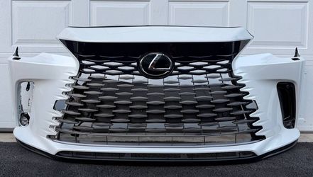WHITE LEXUS RX 2023 2024 2025 2026 FRONT BUMPER GRILLE EMBLEM SENSOR RADAR