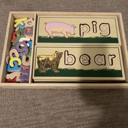 Melissa & Doug Wooden Words Puzzle 