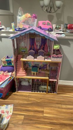 Large Barbie house With Furniture