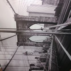 Two Large Black And White Pictures