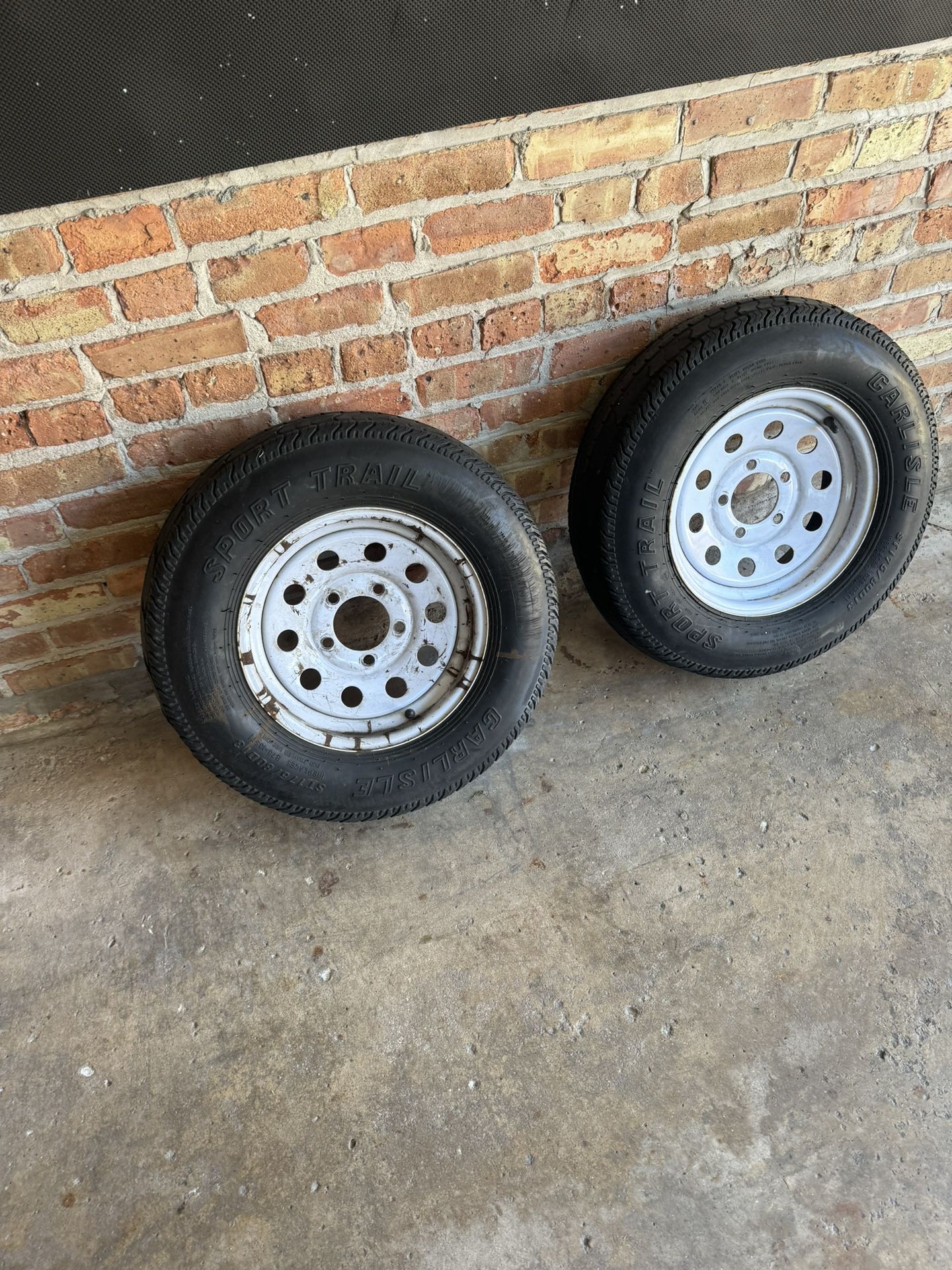 Trailer Tires 13 Inch , Hold Air . Good For Spare