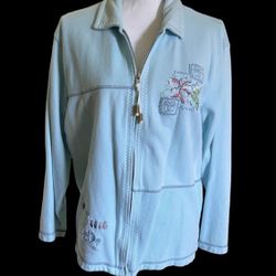 Three Hearts Embroidered Fashion Jacket 