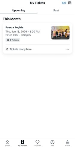 Fuerza regida tickets