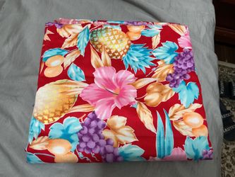 56”x 44”Tropical Hawaiian Print new Fabric