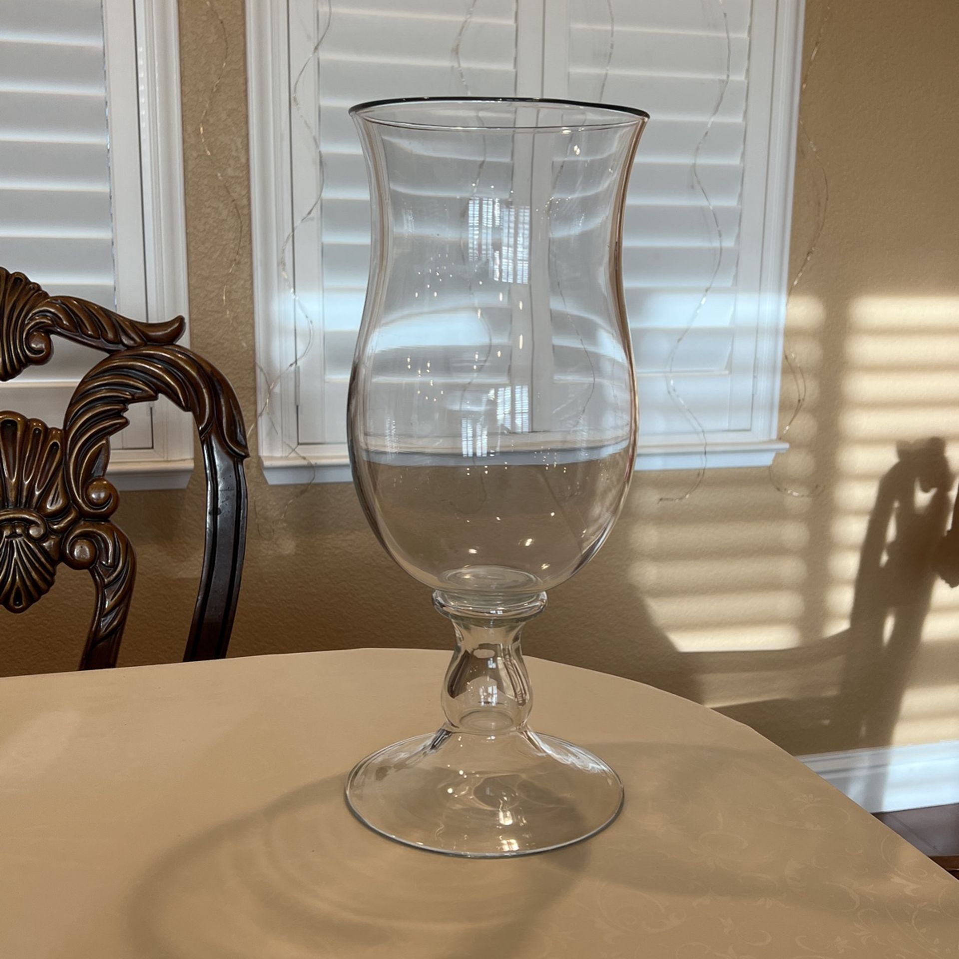 Krosno Poland Crystal Vase Gorgeous $40 17” Tall