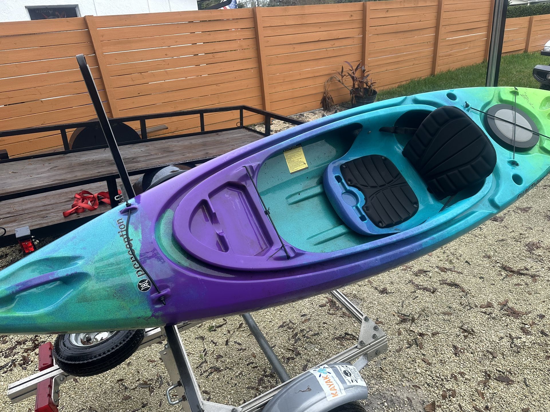 Perception SWIFTY 9.5 DLX fishing Kayak