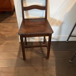 Antique Small Chair Solid Wood 