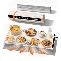 Extra Large Food Warming Mat with Heat-Resistant Pad, 36X15 Inch, 6 Temperature & 6 Timer Settings,