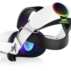 RGB Head Strap with 10000mAh Battery for Meta Quest 2 – Brand New