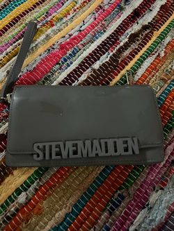 Steve Madden Gray Wristlet Clutch Wallet