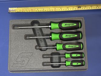 Snap-on Tools 5 pc PHILLIPS® Instinct® Soft Grip Screwdriver Set (Green)