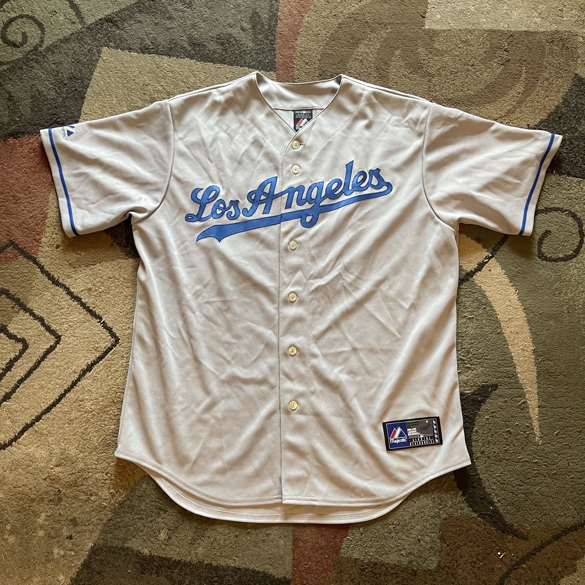 Authentic Majestic MLB Los Angeles Dodgers Russell Martin Baseball Jersey