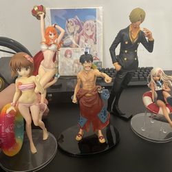 Anime Figurines - One piece/Luffy/Sanji/Nami