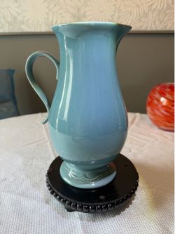 Robins Egg blue pitcher by Todd English