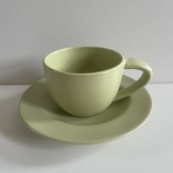 Pottery Coffee Or Tea Cup with Saucer $3