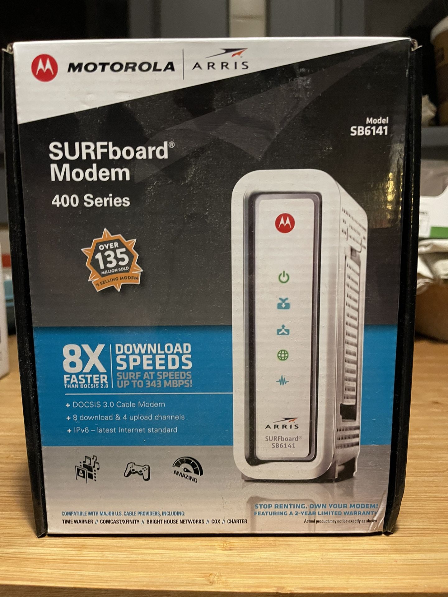 Arris Surfboard modem and Netgear Dual Band router 