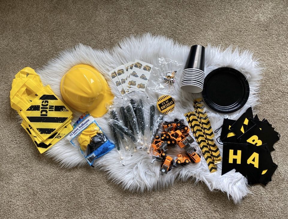 Construction Theme Party Decor and Supplies
