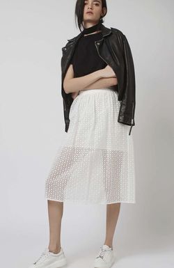 Topshop Organza Prom Midi Skirt