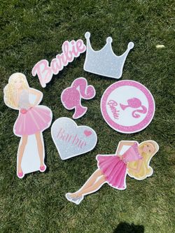 Barbie Yard Signs