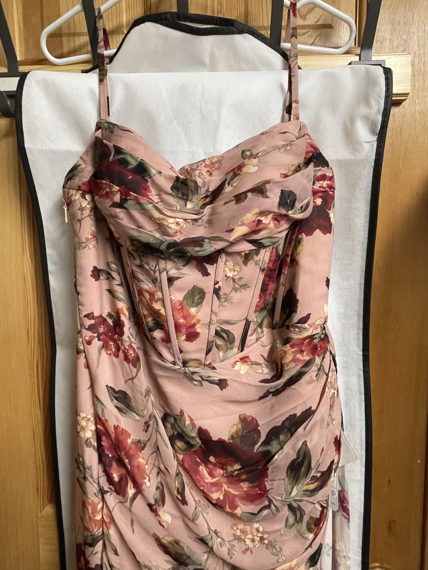 Aurra Mauve Multi Maxi Dress