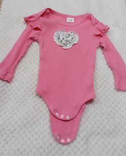 Baby girl customized long sleeve onesie