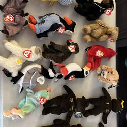 Beanie Baby’s And Mix Of Other Stuffed Animals 