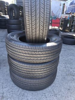 4 semi New Tires 245/70r18 Yokohama 🤑free Installation and balance ‼️ 80%tread
