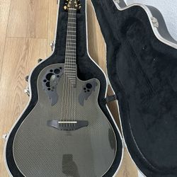 Adamas Ovation Acoustic Electric Guitar W/ Case Made In USA