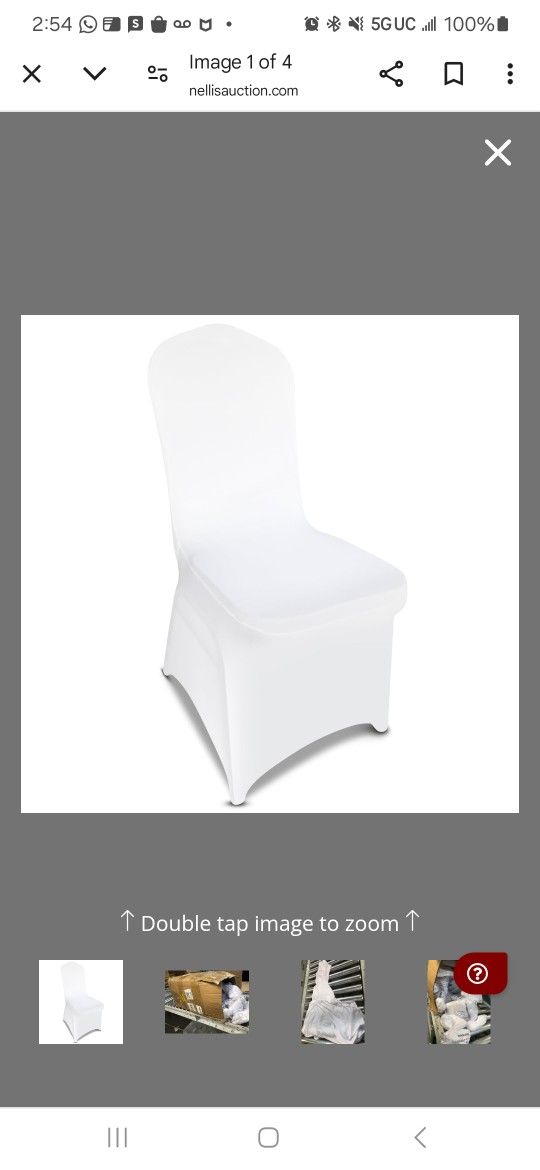 150 White Chair Covers