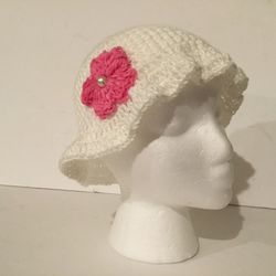Custom Made Lightweight Crochet Bucket Hat For Girls. Easter/Summer