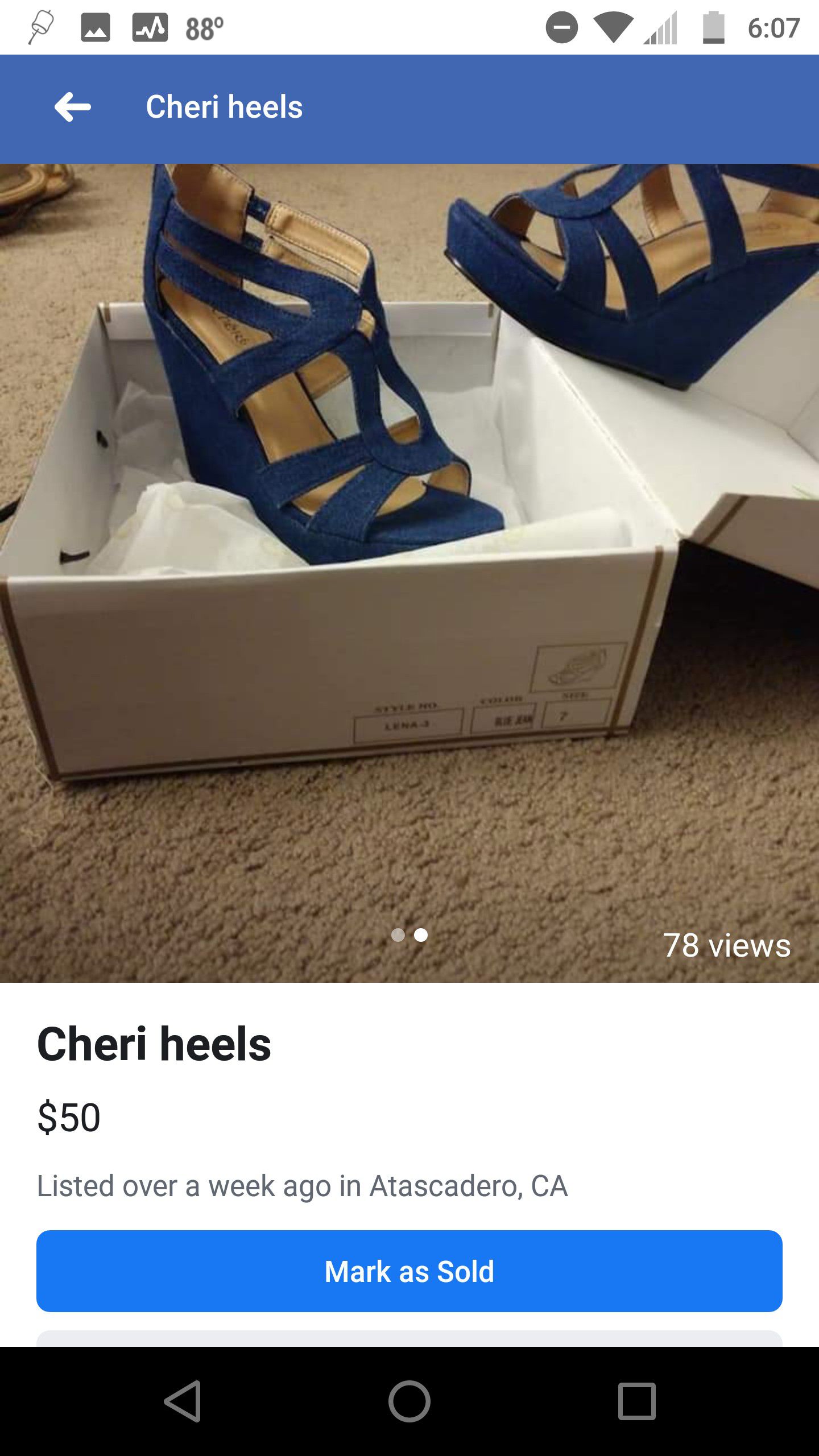 Cheri heels 7.5