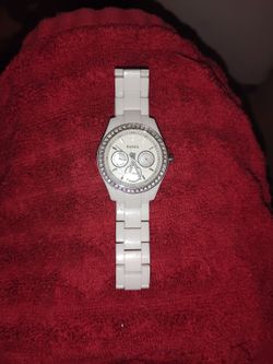 Ladies Fossil Watch With 3 Opal Dials $30
