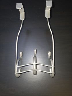 Brand New 2 Prong 3 Hooks Over The Door Robe Rack