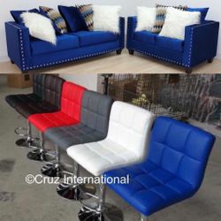 Brand New Sofa And Loveseat $900 , Bar Stool $80 Each 