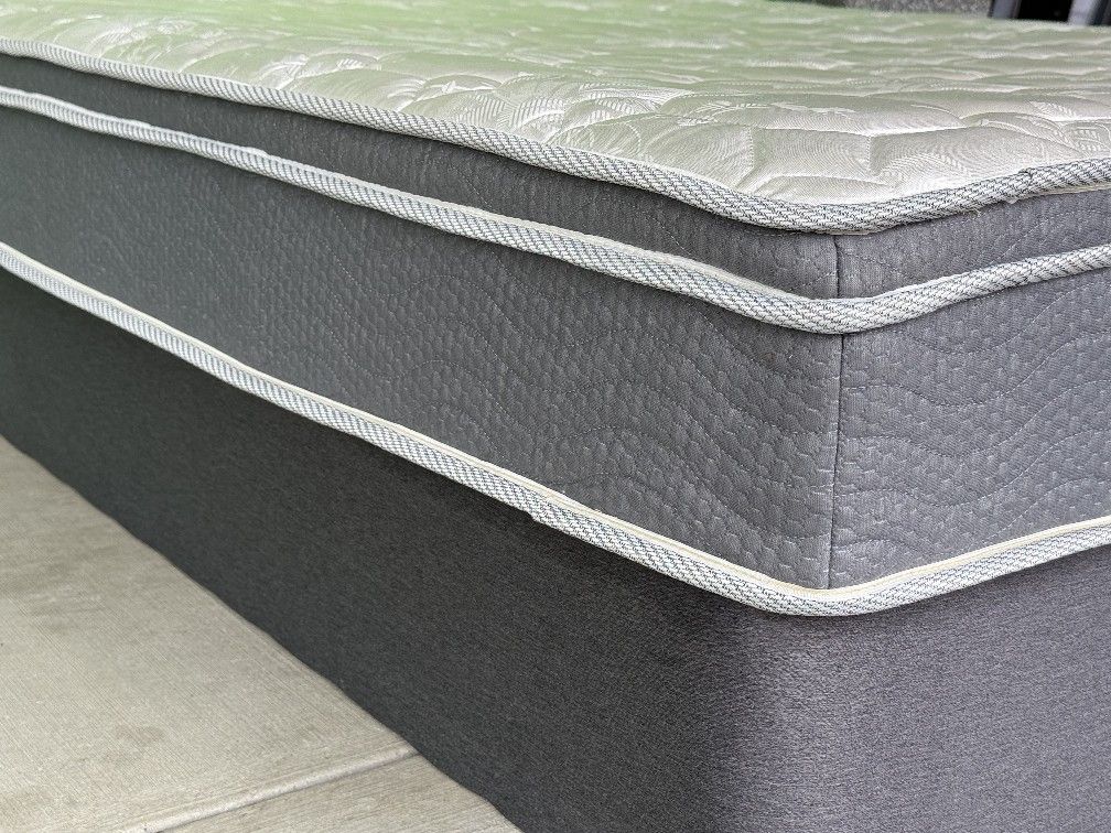 Full Size Mattress Set Box Spring & Bed Frame Optional Excellent Condition