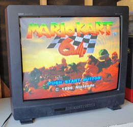 RCA 31 Inch Black CRT TV (Model F31226ES) Perfect for Retro Game Consoles! 2 RF, 2 A/V Inputs & 1 S-Video Input! With Remote Control! Works Perfectly!