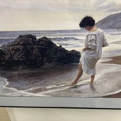 Rare Steve Hanks Print In Nice Frame