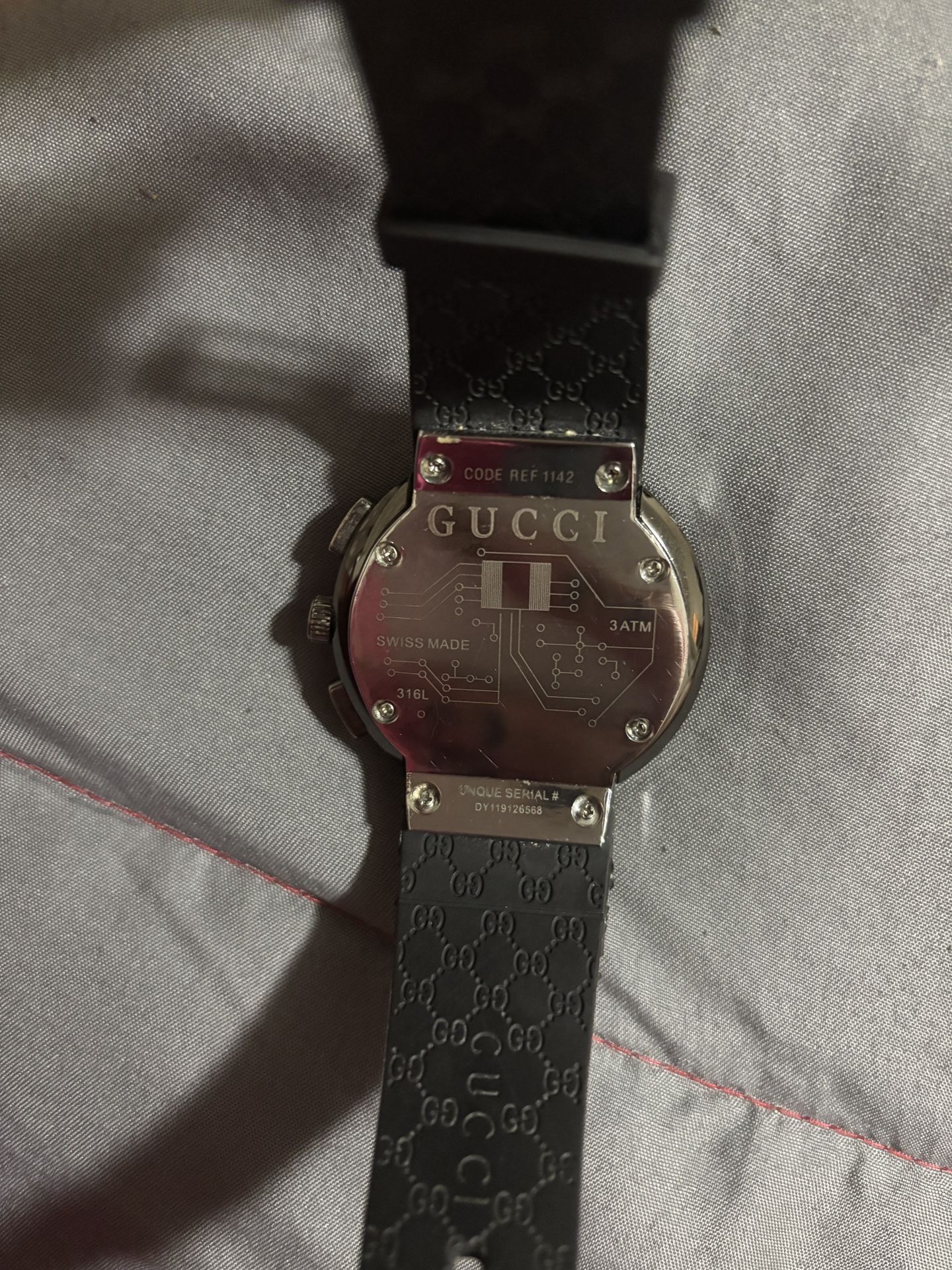 Gucci Swiss Ref 1142 Serial 11912656 Gucci Watch 1142 Fake Gucci - Main Image