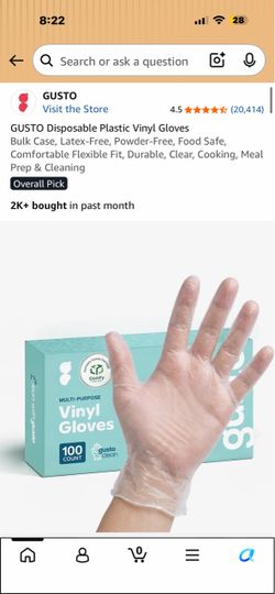 Vinyl gloves 100count