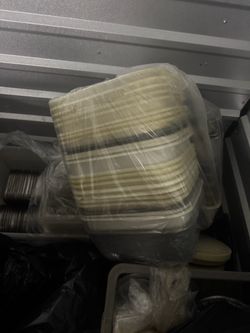 Bulk Lot of White Plastic Trays