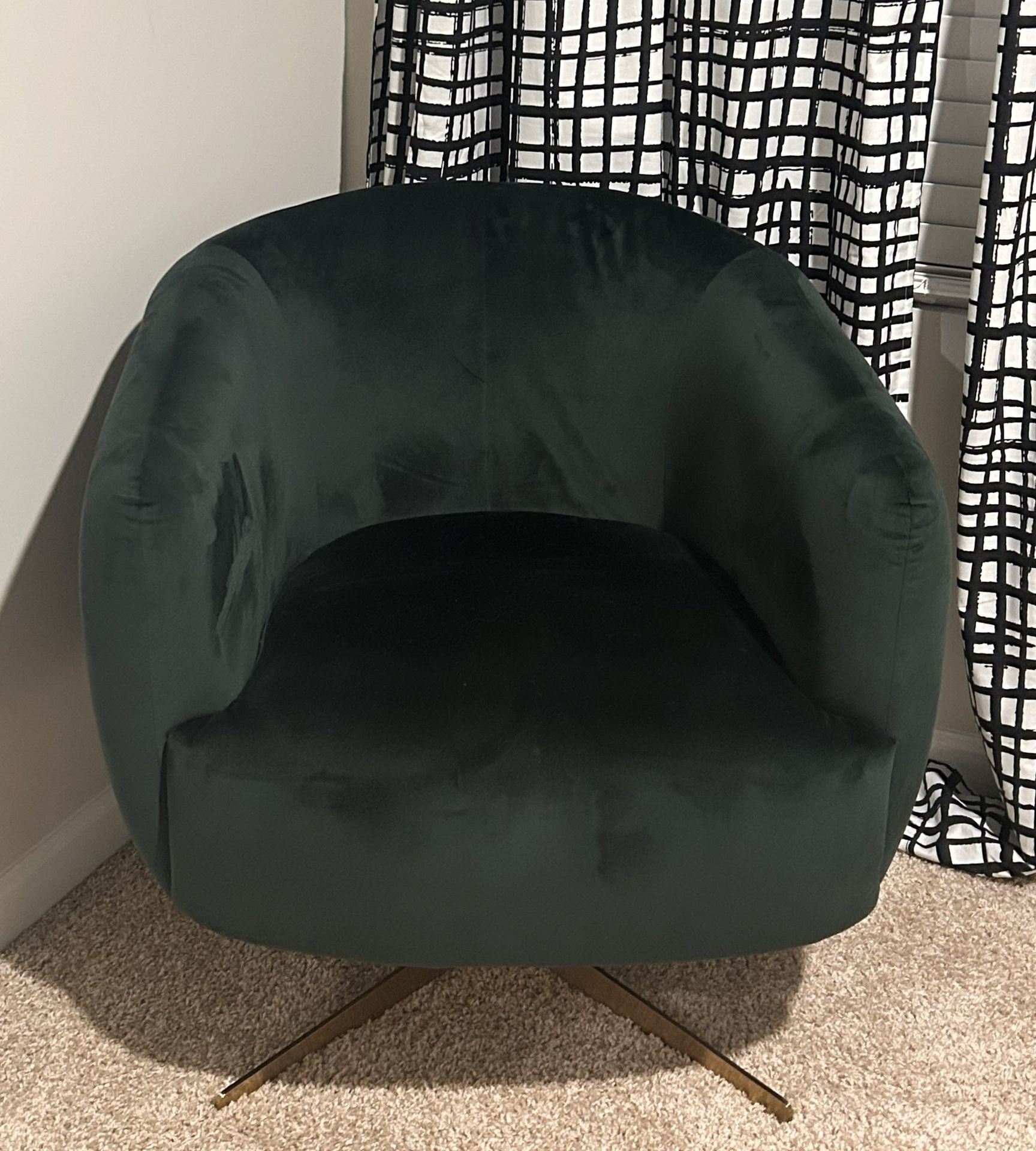Dark Green Swivel Chair